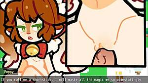 Christmas Hentai Game with Poppy Covered in Hot Cum