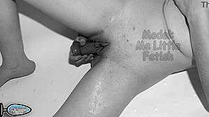 my strong bathroom orgasm caused a real squirt, peeing during it