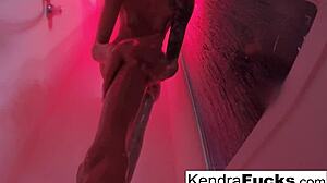 Hot Kendra Cole Masturbates Intensely In Shower