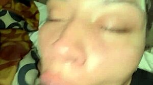 she keeps sucking my big cock after i cum in her mouth during pov blowjob.