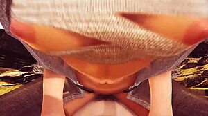 I watch Melina deepthroat in Elden Ring hentai, her big tits amazingg