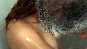 Rough shower sex with stepdad pounding my tight hole!