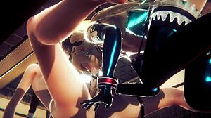 Hey, Mizu, suck that cock and ride bareback in this game!