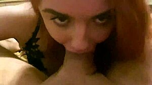 does redhead slut nansy small like big cock down her throat?
