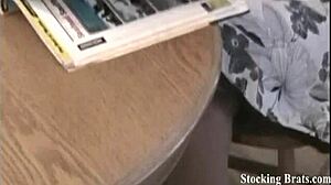 watch us having a foot fetish lesbian threesome