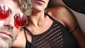 friend jerks me on train