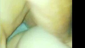 He thrust deep and came inside the naughty wife completely on red 😈