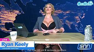 Camsoda - Big Boobs Milf Ryan Keely Has Majestic Orgasm Live On Air