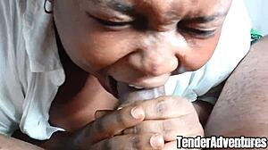 Mara Exotic Gags Deep on Tender BBC for Messy Facial