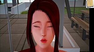 New Family Member Banged Hard Over the Table