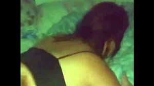 He thrust deep and came inside the naughty wife completely on red 😈