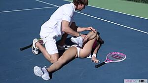 Think my tennis coach can handle this smooth pussy?