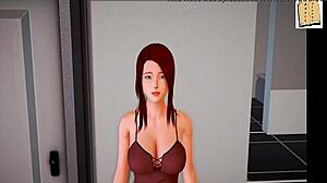 New Family Member Banged Hard Over the Table