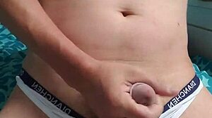 Gay Boy Masturbates In Underwear