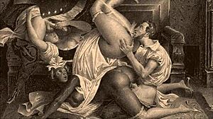 Vintage erotische Zeichnungen mit sinnlichem Retro-Charme