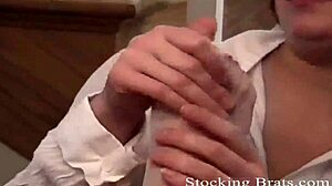 She looks adorable in those tight stockings.