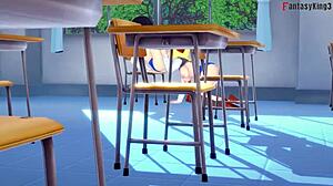 Android 18 and Videl Engage in Lesbian Sex