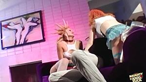 Band Guys Nail Two Slutty Chicks with Anal and DP Foursome