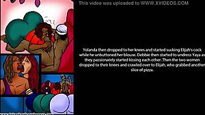 18-Year-Old Bangs Stepmom and Her Big Booty Friends in Comic