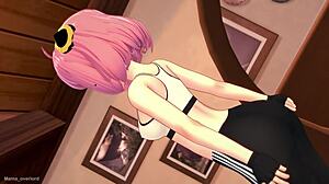 anya wants to ride that big cock after gym