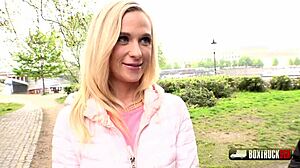 playful blonde crystal caytlin gets naughty with public sex! 😜