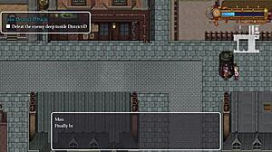 Cute girl finds something strange in man's box