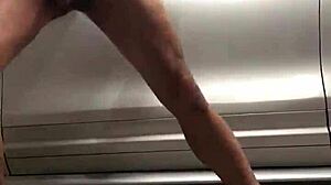 Spying on gym activities in the garage