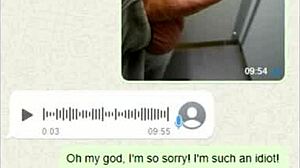 omg, sent stepmom a dick pic by mistake on WhatsApp... her reaction tho! 😳