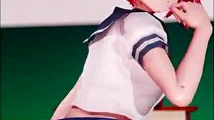 I ride Mozuku in cowgirl position with footjob in hentai compilation