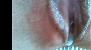 Girl enjoys intimate moment with partner