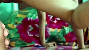 desi girl teases with hot boobs and wild play