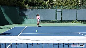 Think my tennis coach can handle this smooth pussy?