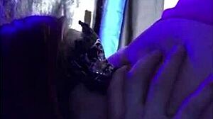 I sucked him on the couch then table to milk my cum