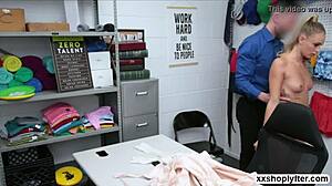 i watch emma kneel and suck lp guy's big cock in office