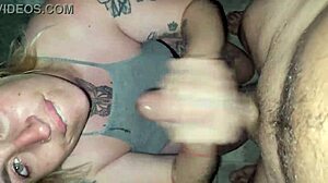 Blonde Amateur Blanquita Gets Deepthroat And Facial Cumshot In Garage