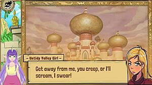 Princess Jasmine in queen trainer hentai! She shows off big tits and gets sexy action.