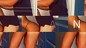 The young couple started with foreplay, then he choked and deepthroated her in intense POV action. She gagged hard.