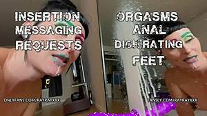 Ray Ray Xxx Uses Vibrator On Dildo For Orgasm