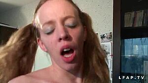 Petite French Slut Gets Hard Anal And Facial