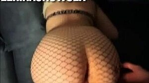 Blonde Petite Bends Over in Stockings for Monster Cock