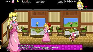 peach's untold tale begins with a train adventure
