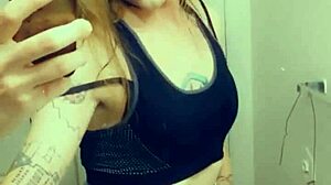 Miniskirt Tranny Shows Cock Teasingly