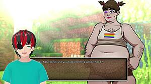 Hot underwear in hornycraft parody with big ass blowjob cosplay