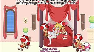 peach's untold tale begins with a train adventure