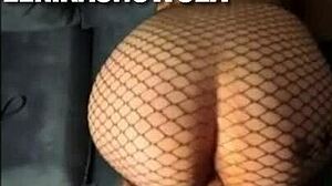 Blonde Petite Bends Over in Stockings for Monster Cock