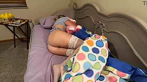 Milf Engages In Roleplay With Husband Using Dirty Talk.