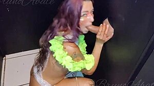 i gave my dick to the argentine slut to suck in the gloryhole and cum in mouth