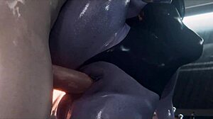 Widowmaker's Vagina Gets Pulverized By Big Cock In Overwatch Hentai.
