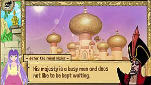 Princess Jasmine in queen trainer hentai! She shows off big tits and gets sexy action.