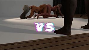 denice and alexia in interracial threesome interracial gilfing? hentai granny cum in group anime!